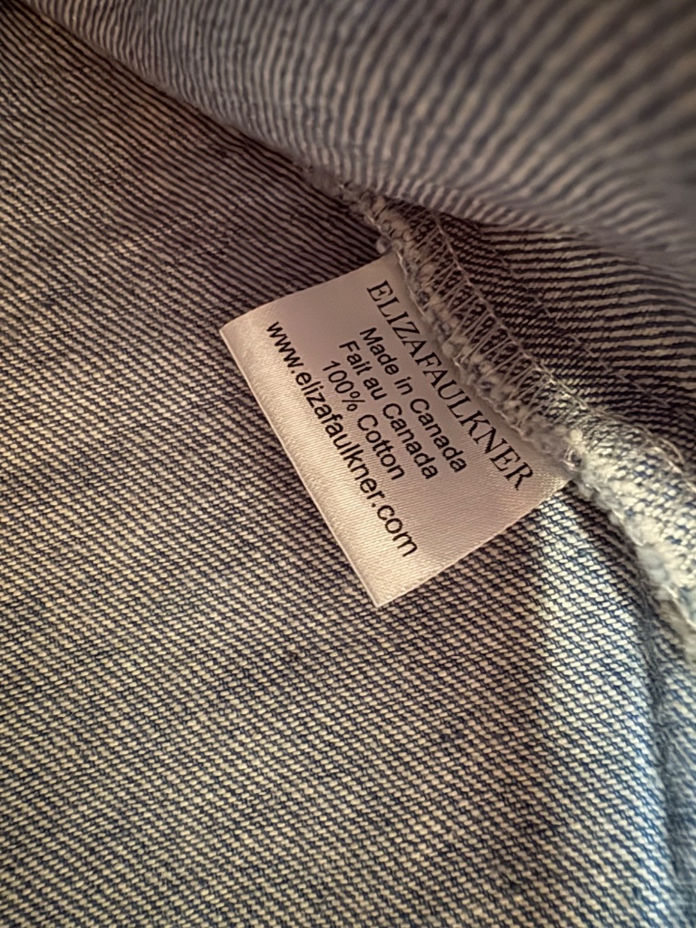 Eliza Faulkner Made in Canada Tate Denim Skirt with Pockets - Picture 6 of 6